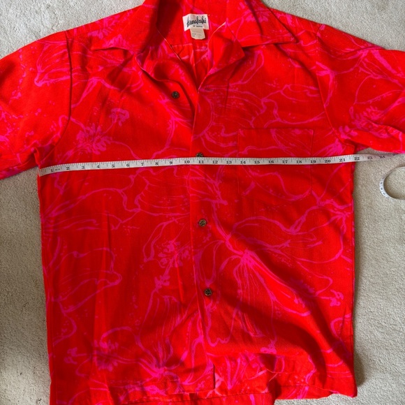 Vintage Hanakahi of Hawaii Men’s Size Medium Vibrant Pink Red M - Picture 10 of 11